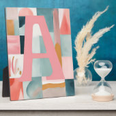 A in Pink AI-kunst Fotoplaat (Zijkant)