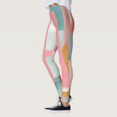 A in Pink AI-kunst Leggings (Links)