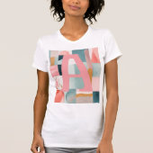 A in Pink AI-kunst T-shirt (Voorkant)