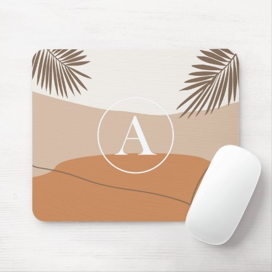 A - Initiaal Monogram A Abstract ontwerp Muismat (Met muis)