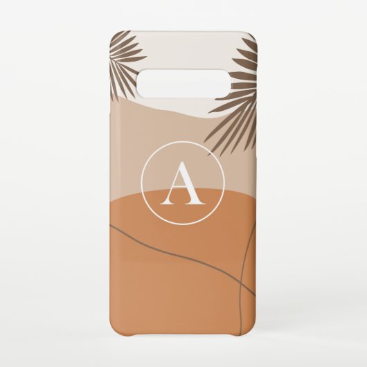 A - Initiaal Monogram A Abstract ontwerp Samsung Galaxy Hoesje (Achterkant)