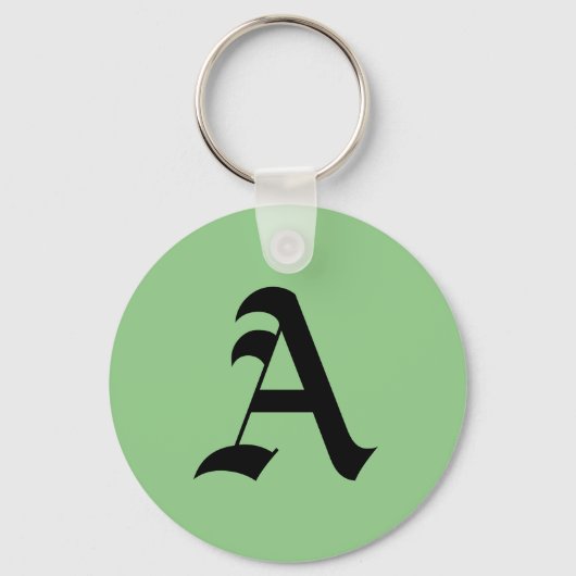 "A"-Initiaal Sleutelhanger (Achterkant)