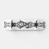 A..initialen Persoonlijk Skateboard (Horizontaal)