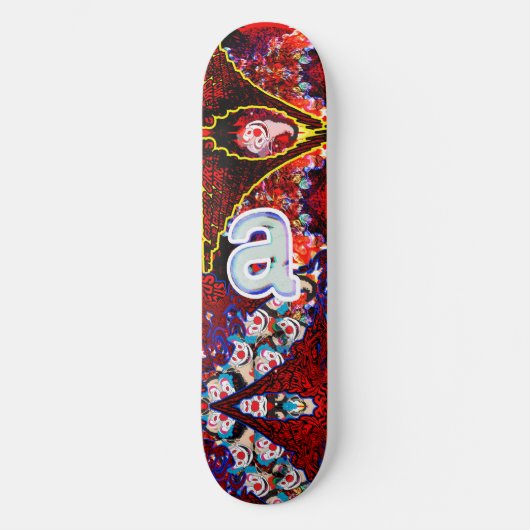 "a" Insert Clown Hier Persoonlijk Skateboard (Voorkant)