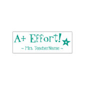 "A+ inspanning!" Teacher Feedback Rubber Stamp Zelfinktende Stempel (Design)