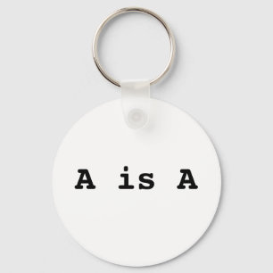 A is A = het identiteitsrecht Sleutelhanger