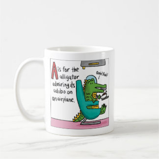 A is for Alligator Adobo T-Shirt Koffiemok