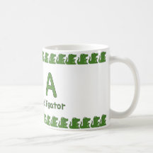 A is for Alligator – Fun Alphabet Cup Design