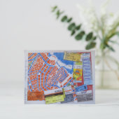 A is for Amsterdam postcard Briefkaart (Staand voorkant)