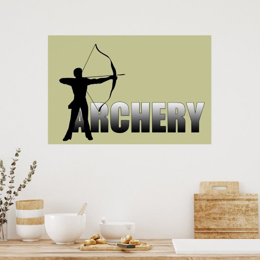 A is for Archer -   Archery Poster (Keuken)