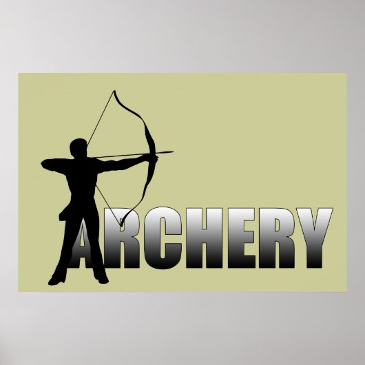 A is for Archer -   Archery Poster (Voorkant)