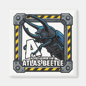 A is for Atlas Beetle – GTA Style ABC Learning Magneet (Voorkant)