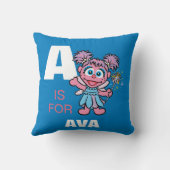 A is voor Abby Cadabby | Jouw namen toevoegen Kussen (Achterkant)