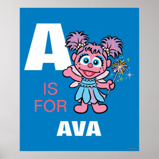 A is voor Abby Cadabby | Jouw namen toevoegen Poster