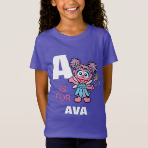 A is voor Abby Cadabby   Jouw namen toevoegen T-shirt