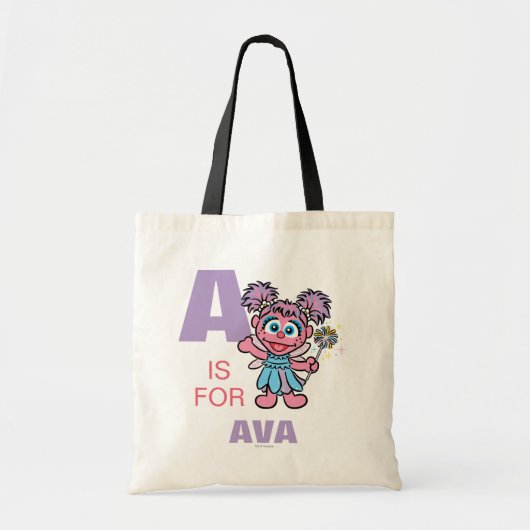 A is voor Abby Cadabby | Jouw namen toevoegen Tote Bag (Voorkant)
