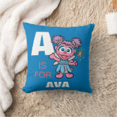 A is voor Abby Cadabby | Voeg je naam toe Kussen (Deken)