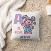 A is voor Abby Cadabby | Voeg je naam toe Kussen (Deken)
