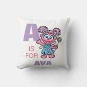 A is voor Abby Cadabby | Voeg je naam toe Kussen (Voorkant)