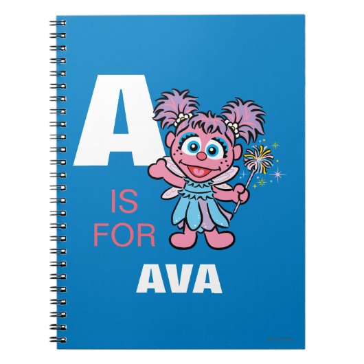 A is voor Abby Cadabby | Voeg je naam toe Notitieboek (Voorkant)
