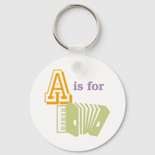 A is voor Accordion Sleutelhanger (Voorkant)