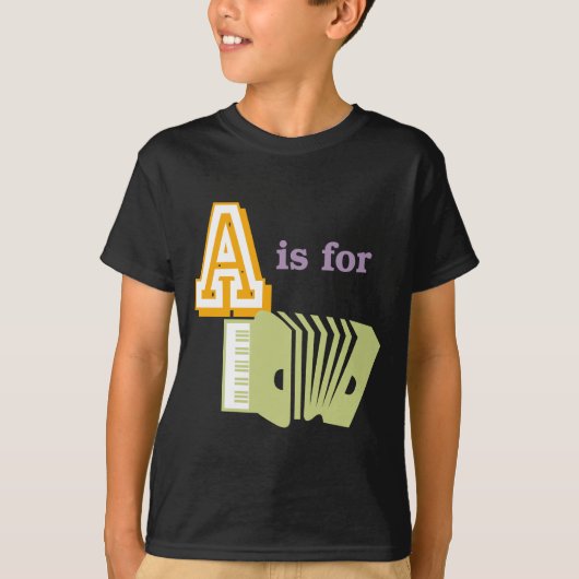 A is voor Accordion T-shirt (Voorkant)