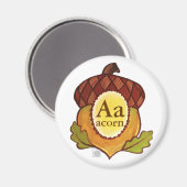 A is voor Acorn (Mighty Oak in Progress) Magneet (Voorkant / Achterkant)