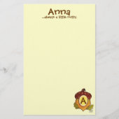 A is voor Acorn Personalized Briefpapier (Voorkant)