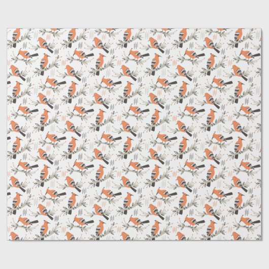 A is voor African Hoopoe - Inpakpapier (Vlak)