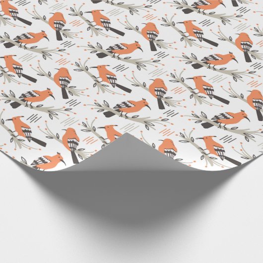 A is voor African Hoopoe - Inpakpapier (Hoek)