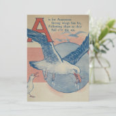 A is voor Albatross - Flat Bedankt voor je kaart (Staand voorkant)