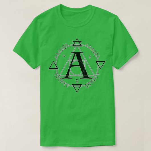 A is voor Alchemy Simple T-shirt (Design voorkant)