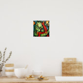 A is voor Alligator Poster (Keuken)