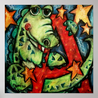 A is voor Alligator Poster