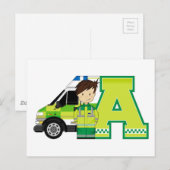 A is voor Ambulance Briefkaart (Voorkant / Achterkant)