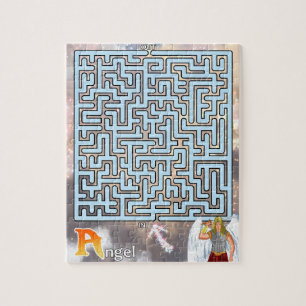 A is voor Angel Maze Puzzle Legpuzzel