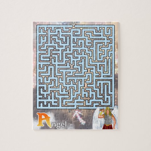 A is voor Angel Maze Puzzle  Legpuzzel (Verticaal)