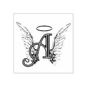 A is voor Angel Rubberstempel (Afrduk)