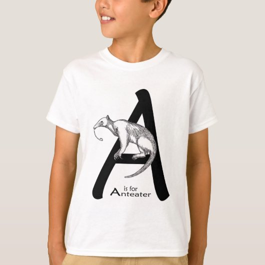 A is voor Anteater T-shirt (Voorkant)