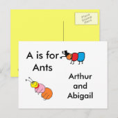 A is voor Ants Briefkaart (Voorkant / Achterkant)