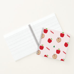 A is voor appel roze notitieboek