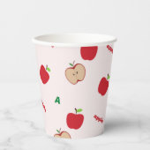 A is voor appelroze papieren bekers (Voorkant)