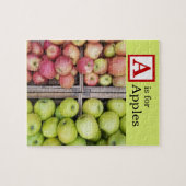 A is voor appels Foto Legpuzzel (Horizontaal)