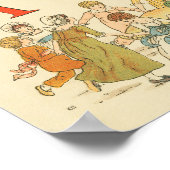 A Is Voor Appeltaart Vintage Gerestaureerd Voor Ki Poster (Hoek)