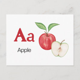 A is voor Apple - Alphabet Flash Kaart
