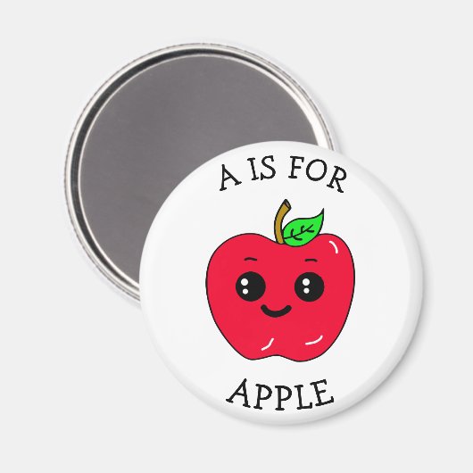 A is voor Apple Educational Magneet (Voorkant / Achterkant)