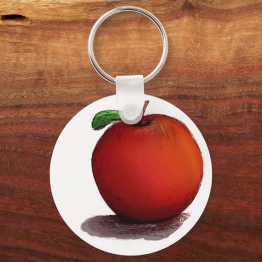 A is voor Apple Sleutelhanger (Voorkant)