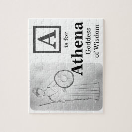 A is voor Athena godin van wijsheid Legpuzzel