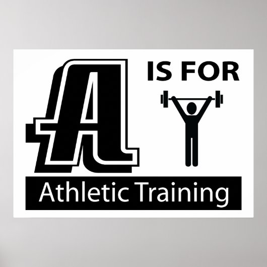 A is voor atletische opleiding poster (Voorkant)