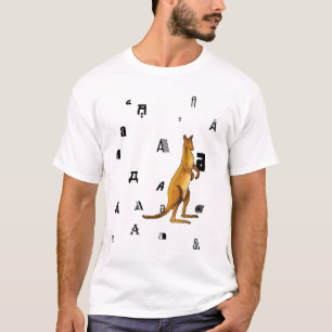 A is voor Australische kangaroo kinder T T-shirt
